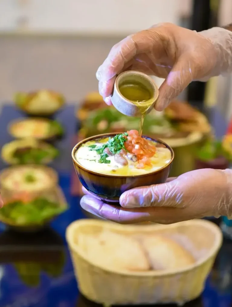 Syrian broad beans with tahini - فول بالطحينة