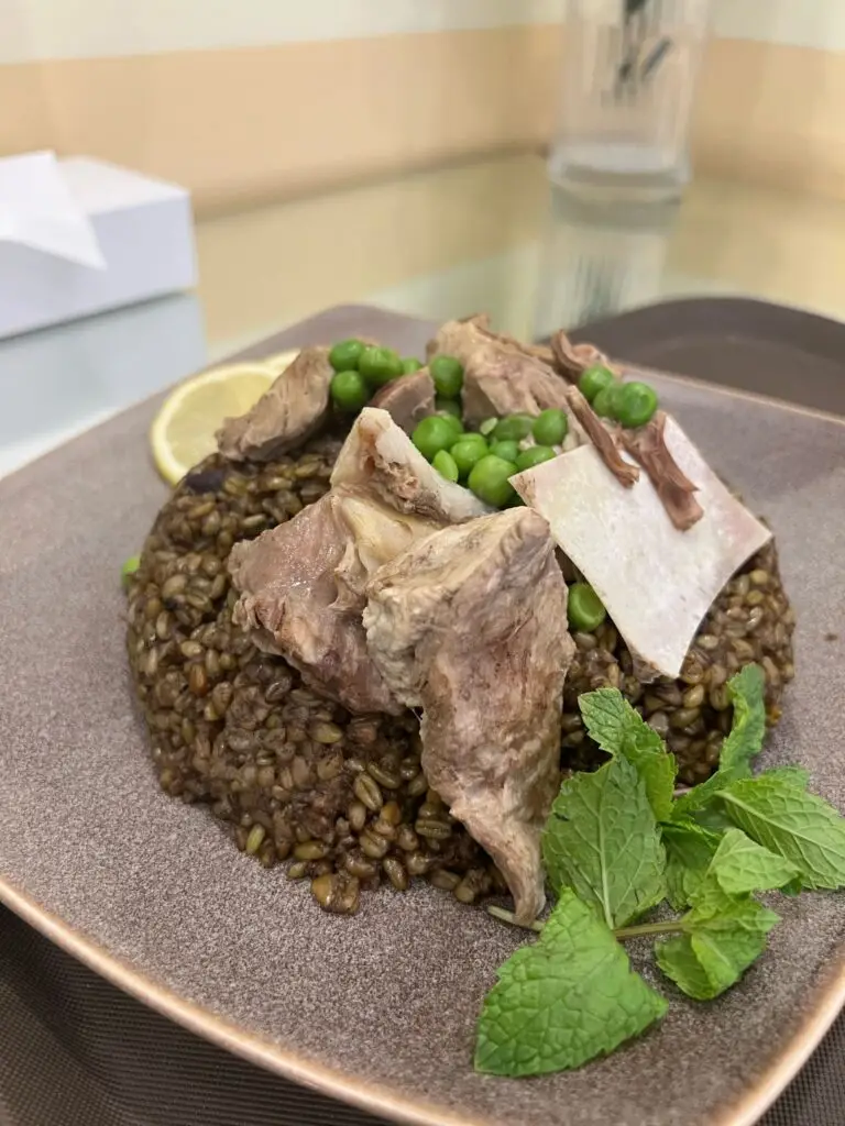 Freekeh with mutton-  فريكة باللخم