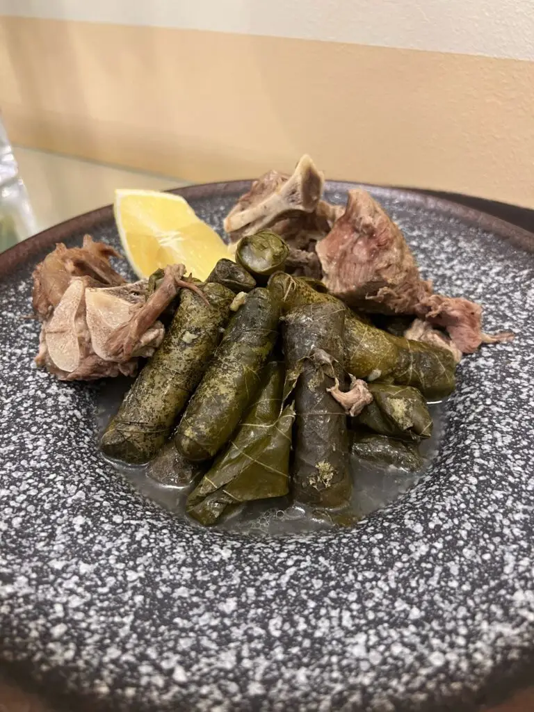 Warak enab with mutton- ورق عنب باللحم
