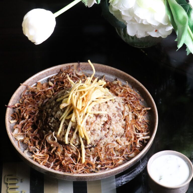 Mujadara plate - مجدرة